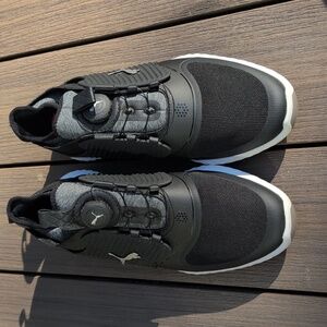 Puma Black and Gray Golf Shoes